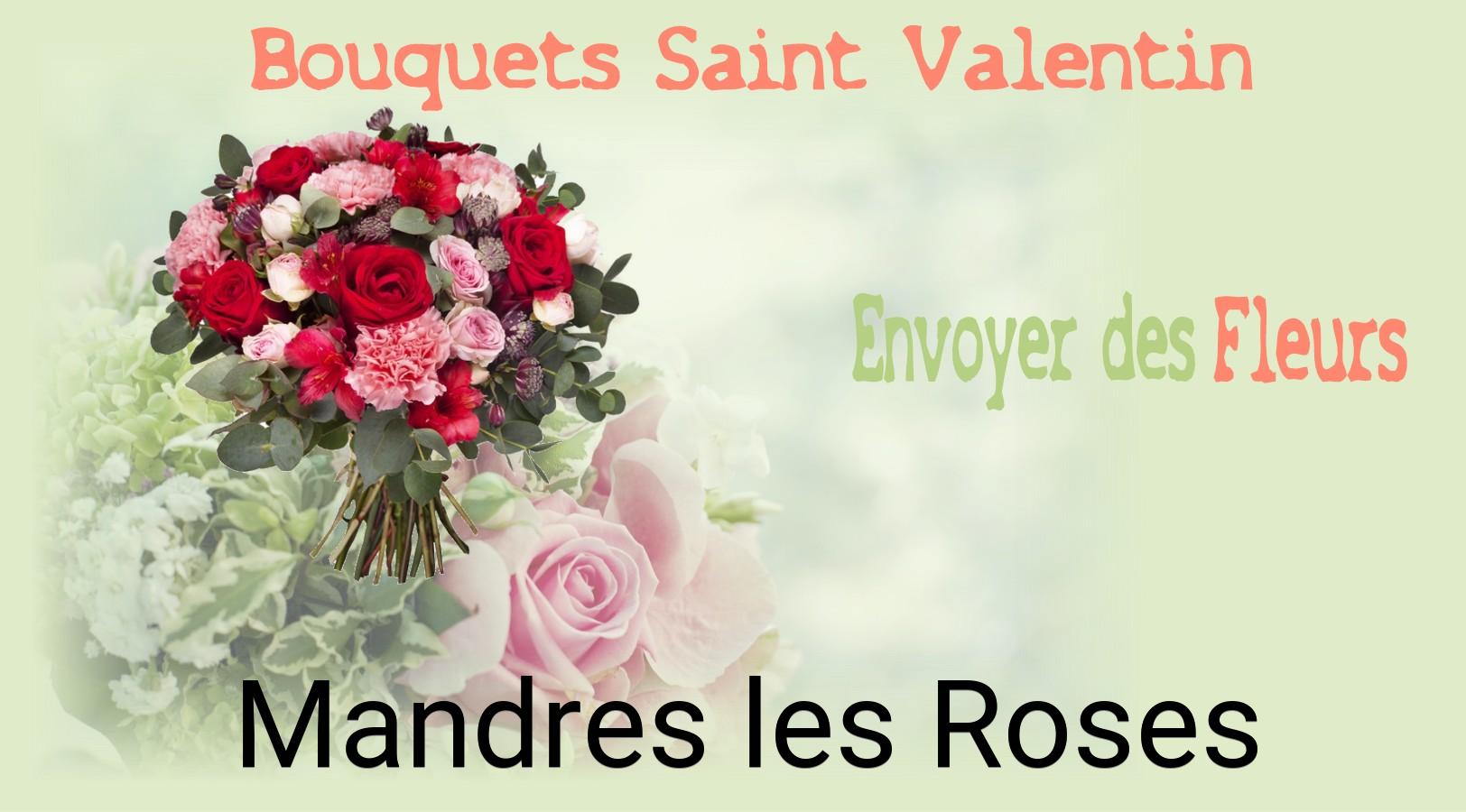 Roses de Saint-Valentin livrées à Mandres-les-Roses